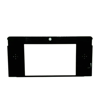 100 шт. Высококачественная пластиковая верхняя передняя рамка ЖК-экрана, крышка объектива для запасных частей 3DS, черный, белый цвет