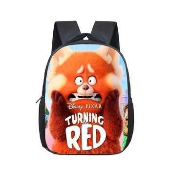 12-дюймовый рюкзак Disney Turning Red для детского сада, детская школьная сумка, сумка для малышей, модные детские школьные сумки в подарок