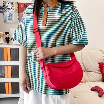 2023 Новая модная брендовая красная сумка через плечо, женская спортивная сумка для отдыха, универсальная сумка для пельменей