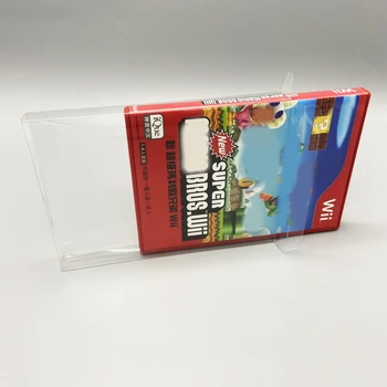 5 Защитных коробок для игрового видео Wii Nintendo Прозрачная витрина Коробка для сбора