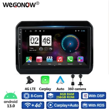 HD 1280*720 360 Камера Carplay 8G + 256GB Android 13,0 Автомобильный DVD-плеер GPS Карта WIFI Bluetooth RDS Радио Для Suzuki Ignis 2016-2020