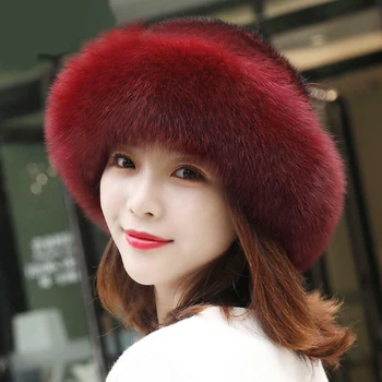Женские модные теплые шапки из искусственного меха норки, теплые удобные, толстые, многоцелевые, подходящие для зимы