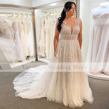 Кружевное свадебное платье на заказ 2022 Белые Свадебные платья Объемное платье Невесты Robe de mariage