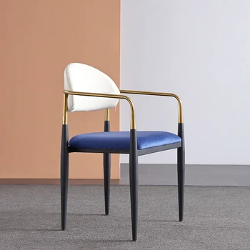 Современные стулья для гостиной из скандинавской кожи, Роскошное Индивидуальное кресло для гостиной, Дизайнерская мебель для дома Sillas Comedores MQ50KT
